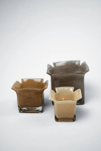 Ljuslykta 11,5cm - Atlas - Sand