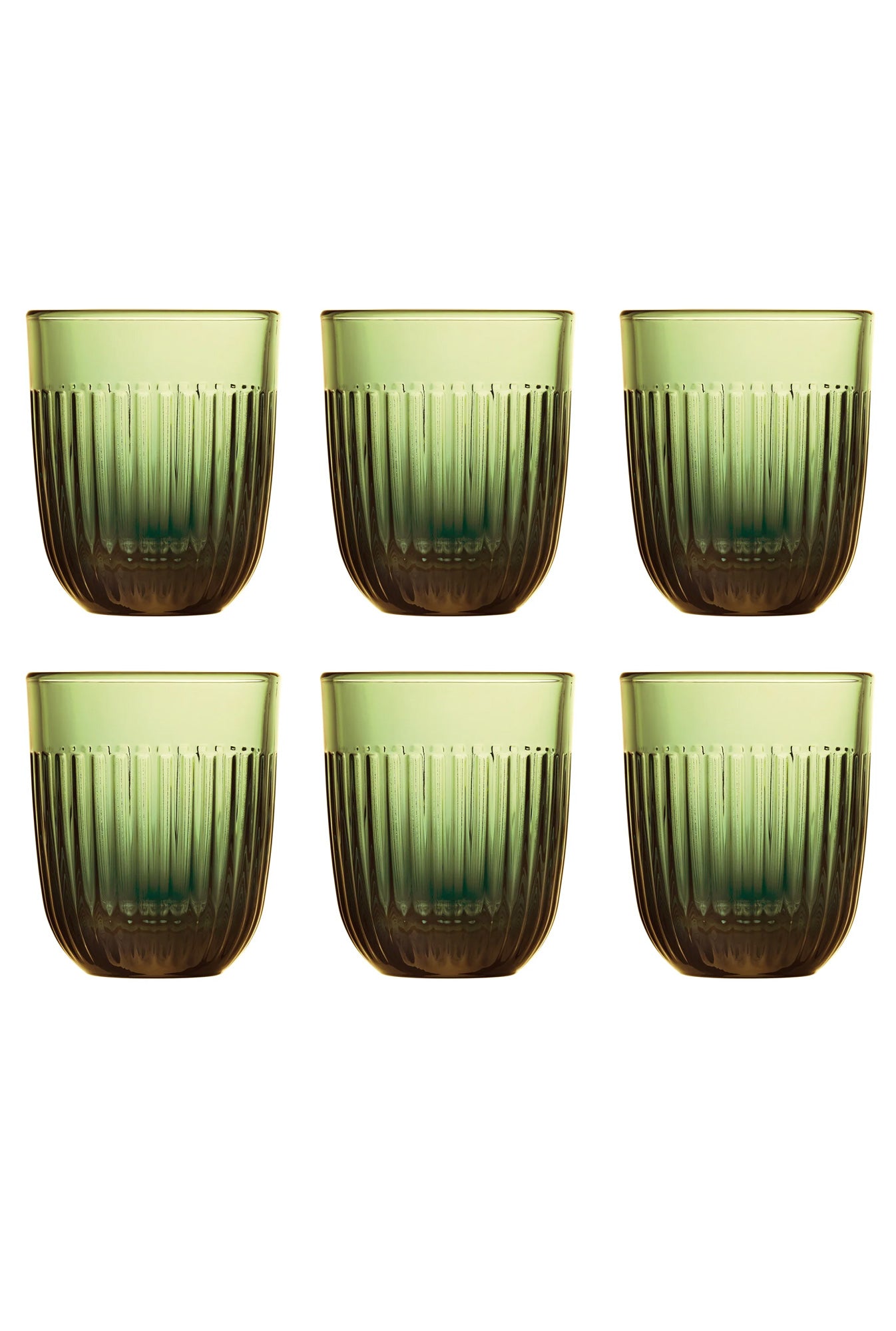 Glas 6-Pack Olivgrön