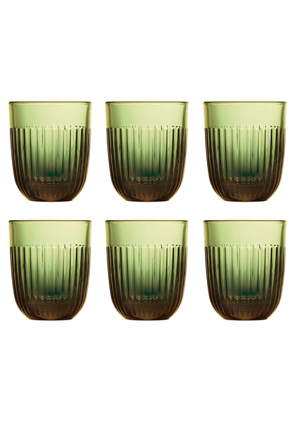 Glas 6-Pack Olivgrön