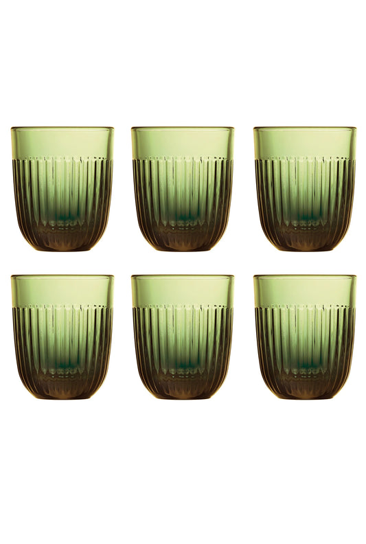 Glas 6-Pack Olivgrön