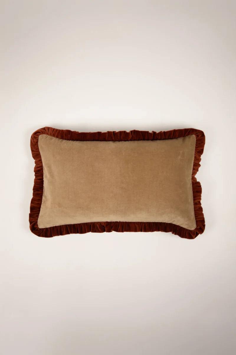 Kuddfodral 30x50cm - Doris - Beige/Rost