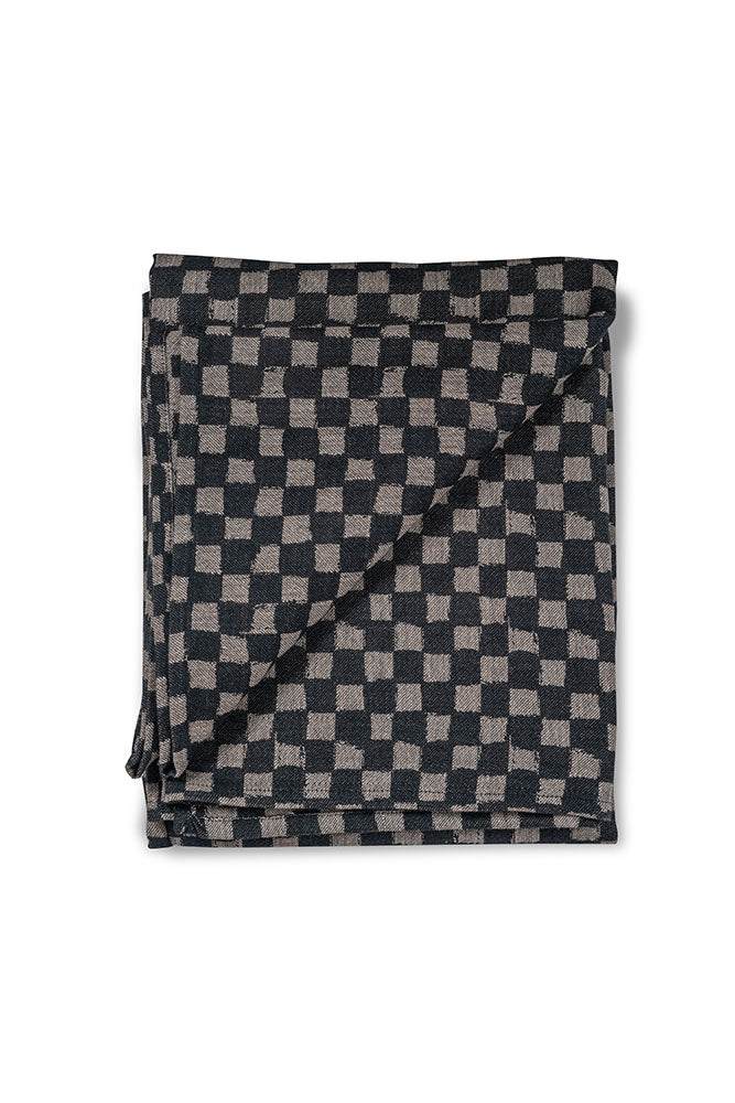 Duk Checki 150x250cm - Svart & Beige