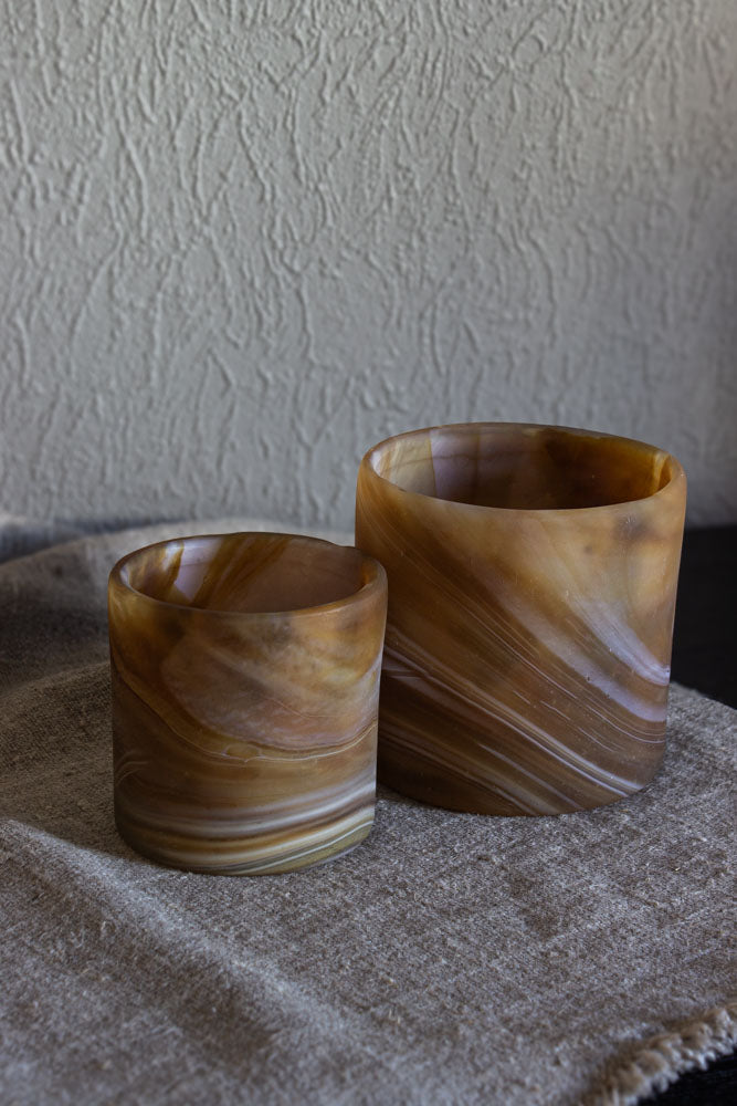 Ljuslykta 13cm - Alabaster