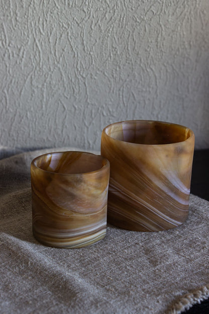 Ljuslykta 13cm - Alabaster