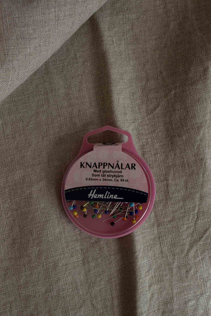 Knappnålar Med Glashuvud