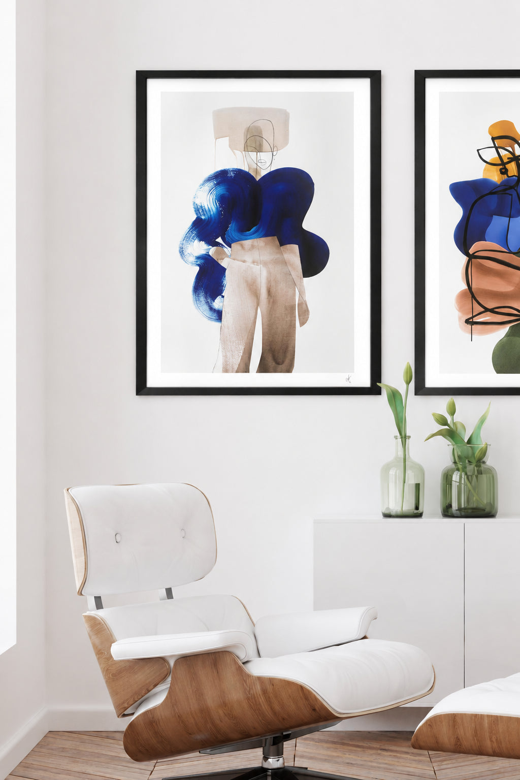 Tavla 75x105cm - Peytil: Blue Knit