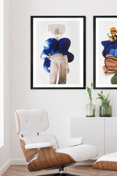 Tavla 75x105cm - Peytil: Blue Knit