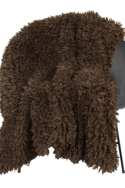 Pläd 120x180cm - Wooly Brown