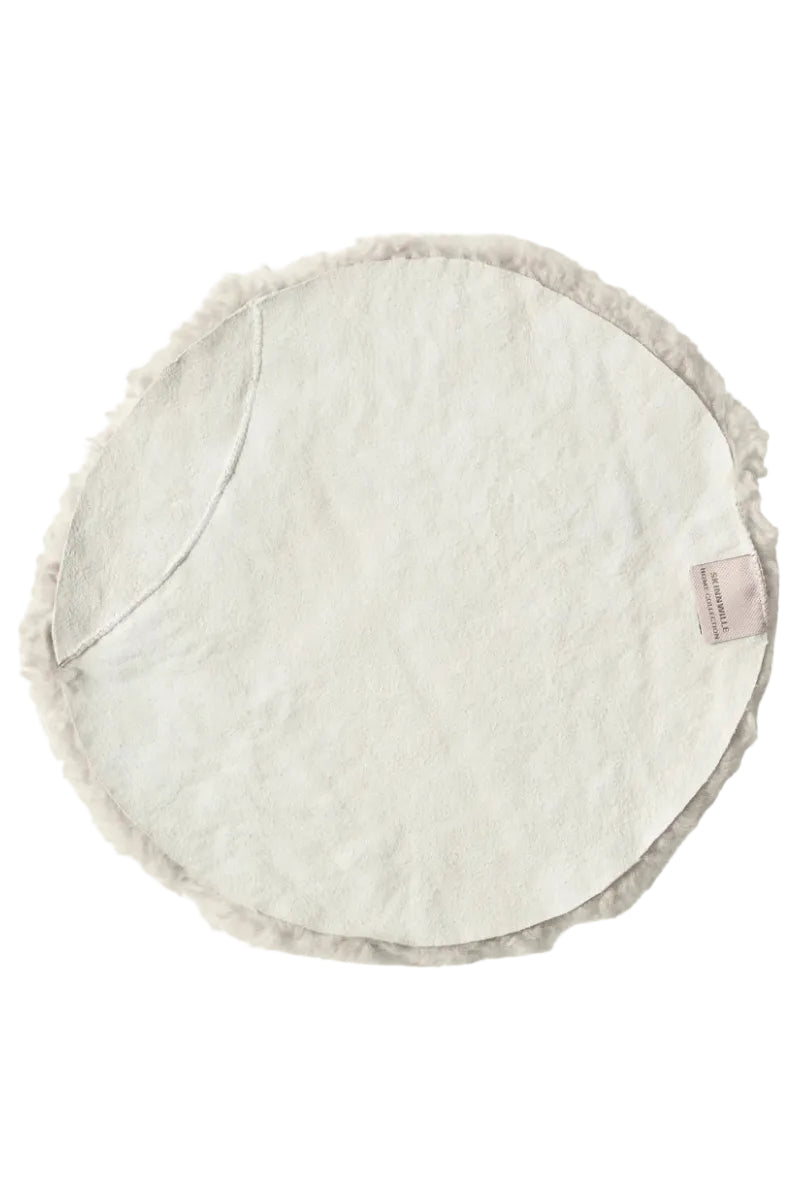Stolsdyna Ø34cm - Curly - Sand