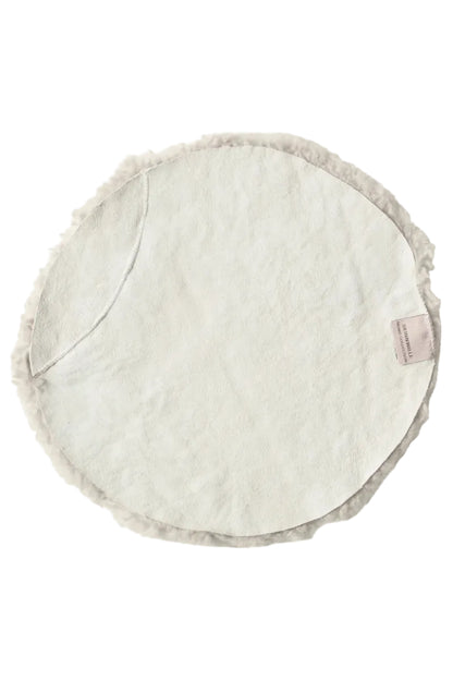 Stolsdyna Ø34cm - Curly - Sand