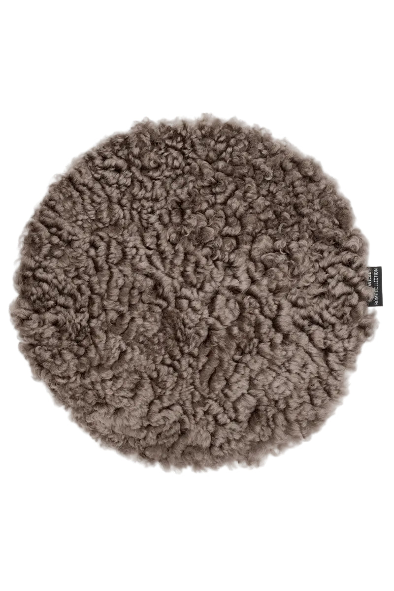 Stolsdyna Ø34cm - Curly - Sahara