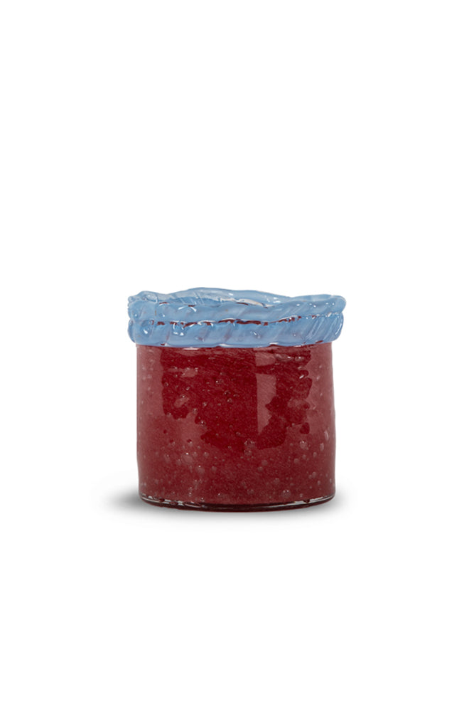 Ljuslykta Lara Vinröd - Höjd 10cm