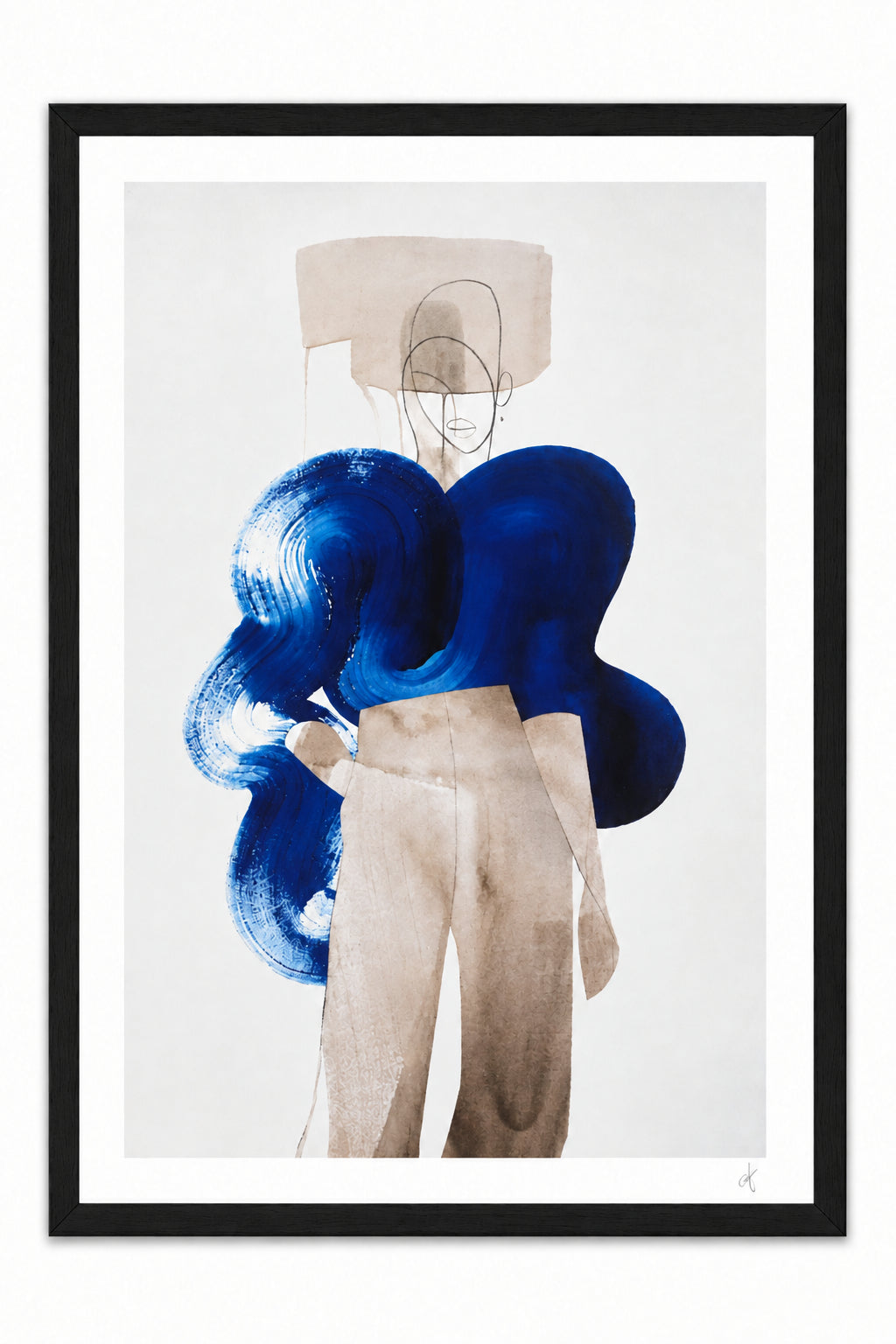 Tavla 75x105cm - Peytil: Blue Knit