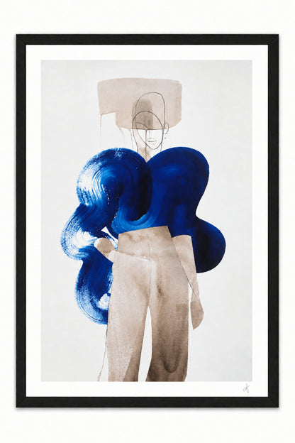 Tavla 75x105cm - Peytil: Blue Knit