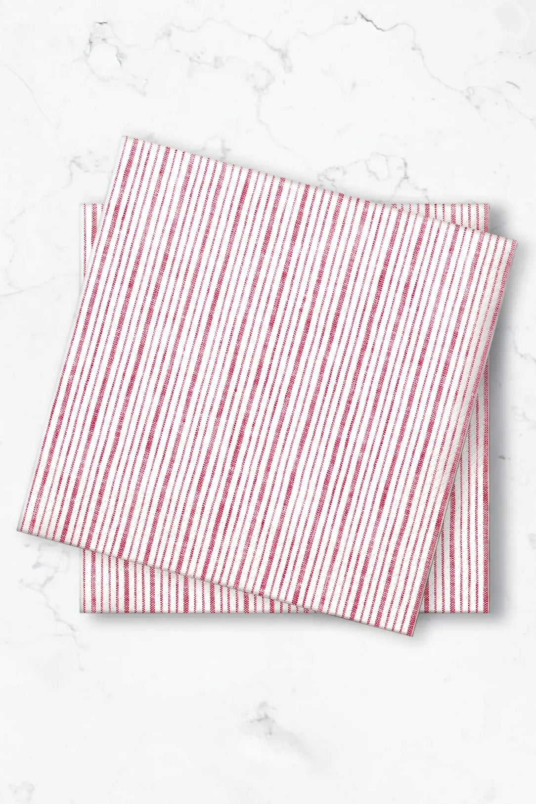 Servett 50-pack - Rand - Röd
