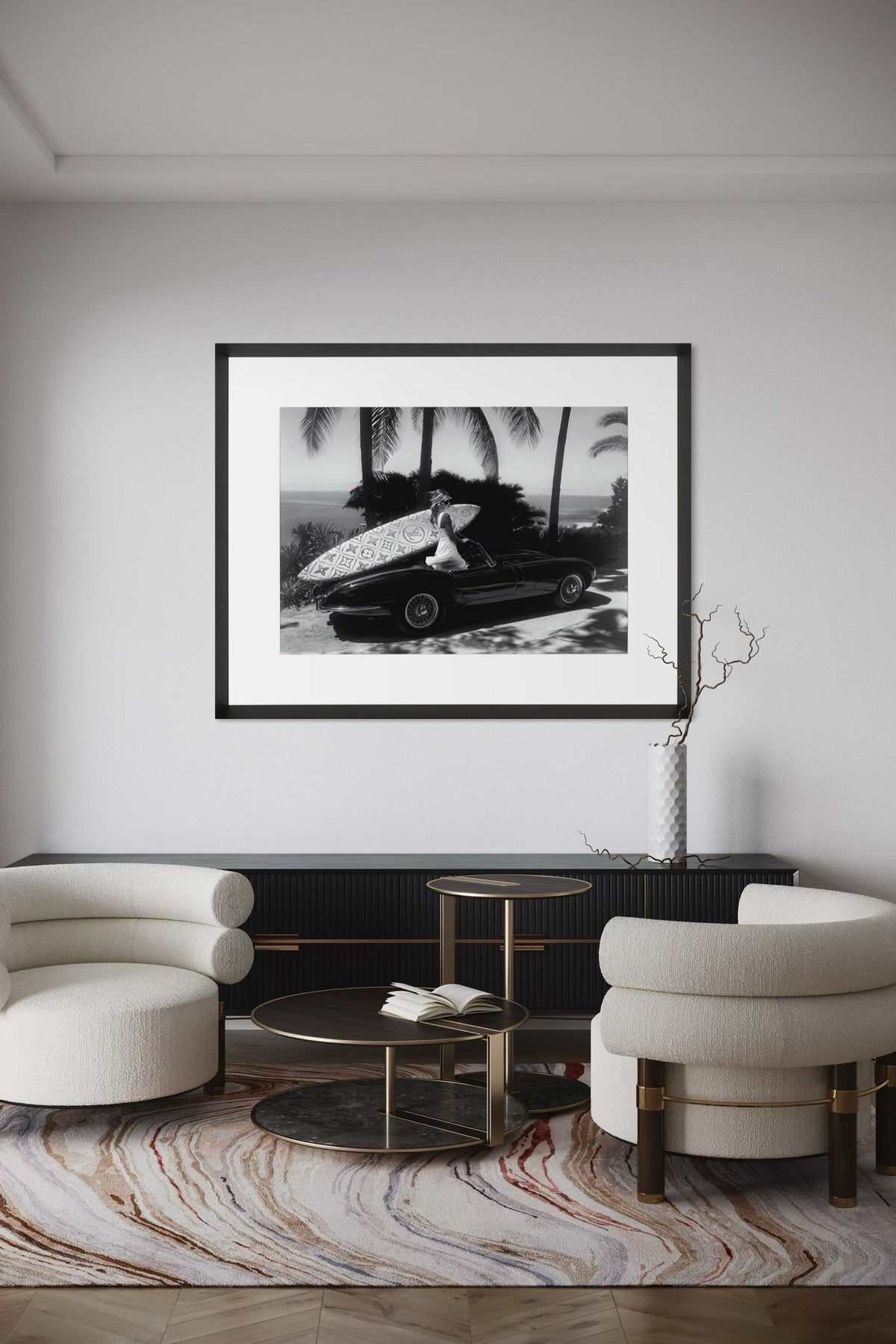 Tavla 75x95cm - Surfin' California