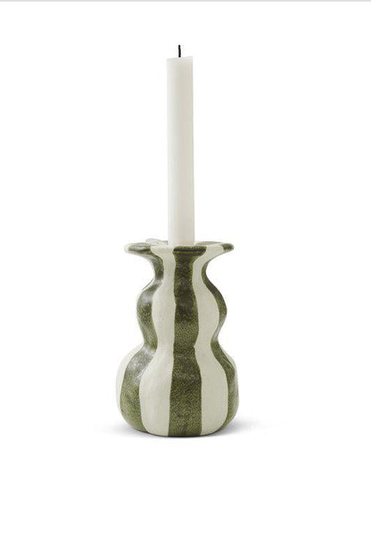Ljusstake 16cm - Raia - Grön