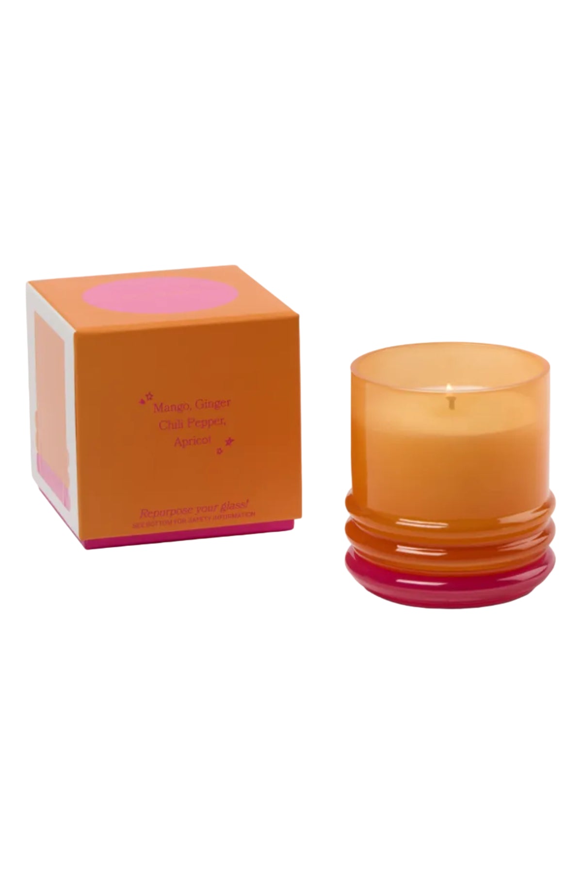 Doftljus - Stacked - Infraröd Mango - Orange/Rosa
