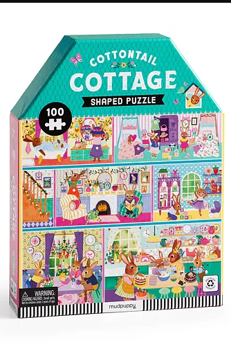 Pussel 100 Bitar - Cottontail Cottage