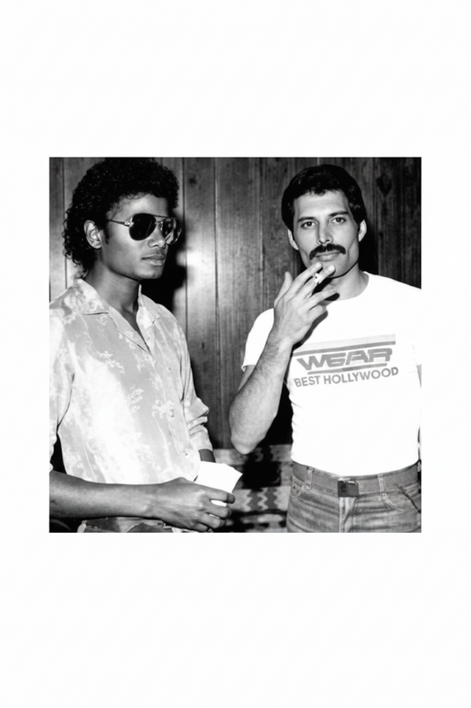 Tavla 50x50cm - Michael Jackson and Freddie Mercury