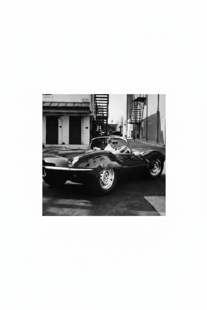 Tavla 50x50cm - Steve McQueen - Jaguar