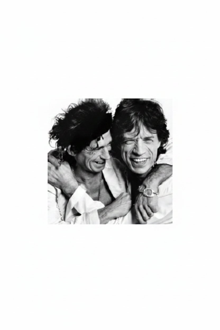 Tavla 50x50cm - Mick Jagger and Keith Richards