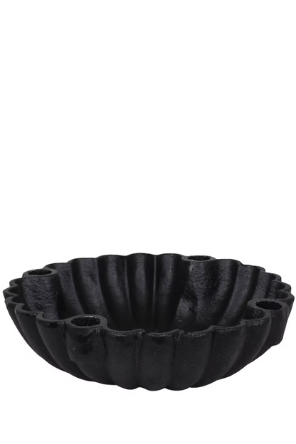 Adventsljusstake Ø25cm - Järn - Svart