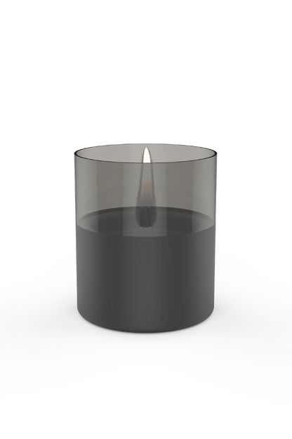 Lykta 10cm - Lilly - Svart/Smoke