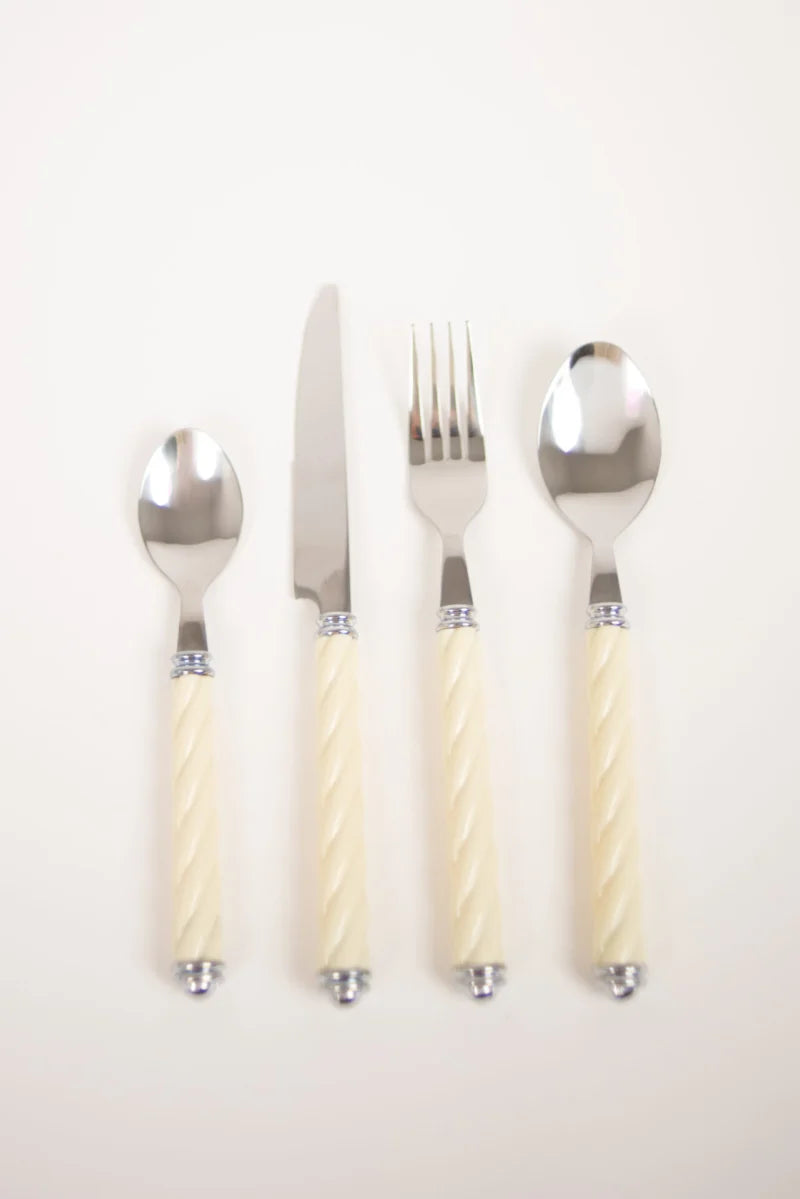 Bestickset 24 Delar - Svala - Offwhite