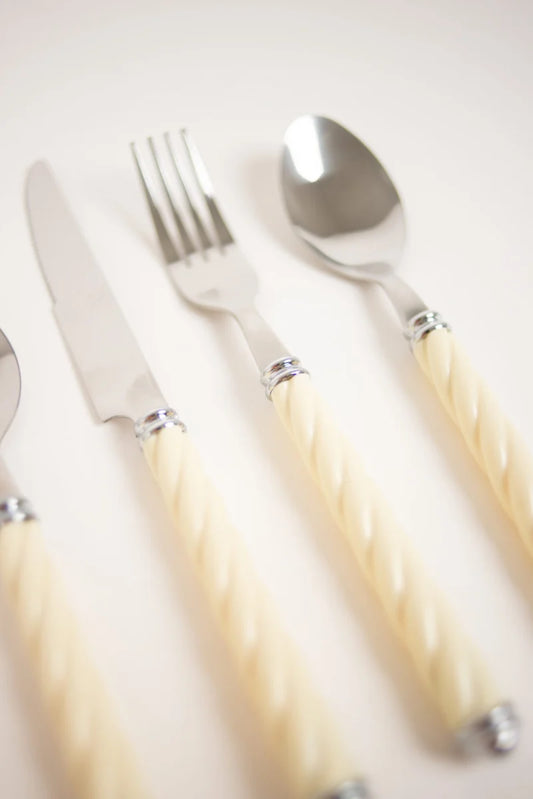 Bestickset 24 Delar - Svala - Offwhite