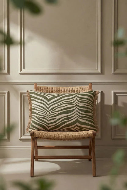 Kuddfodral 40x60cm - Zebra - Grön