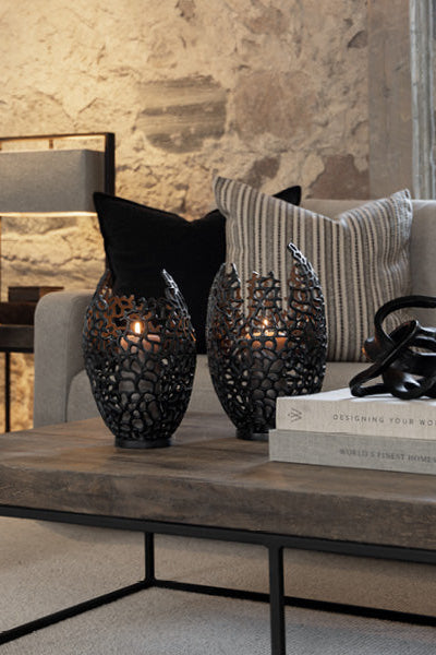 Ljuslykta - Bari - Small - Black