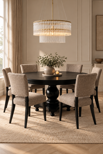 Matbord - Bisque - Black