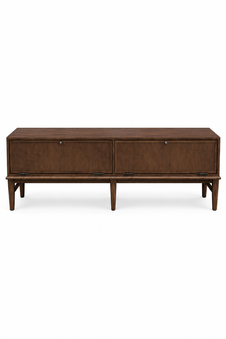Mediabänk 140cm - Cannes - Brun