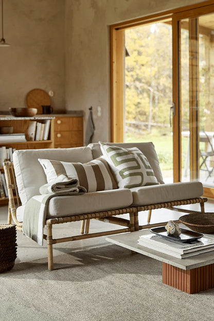Kuddfodral 40x60cm - Striped - Beige