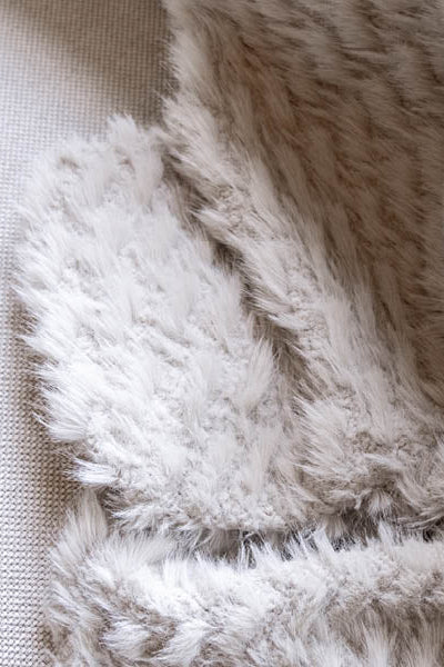 Pläd 127x150cm - Cavalese - Cream