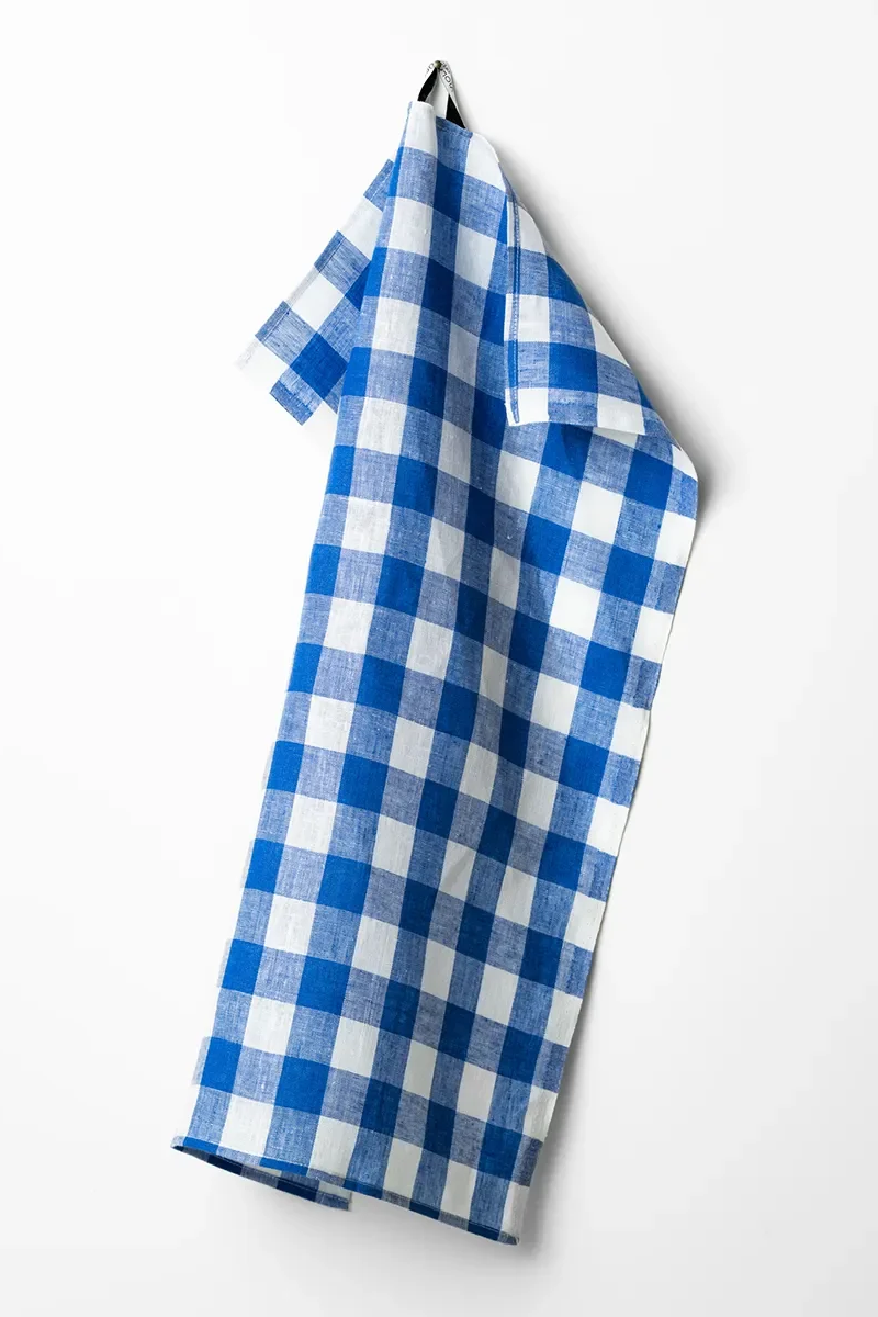 Kökshandduk 50x70cm - Gingham - Blå