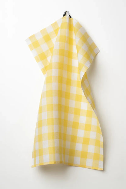 Kökshandduk 50x70cm - Gingham - Gul