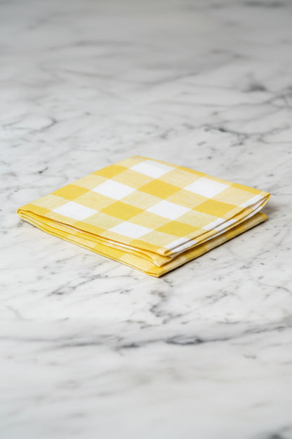 Kökshandduk 50x70cm - Gingham - Gul