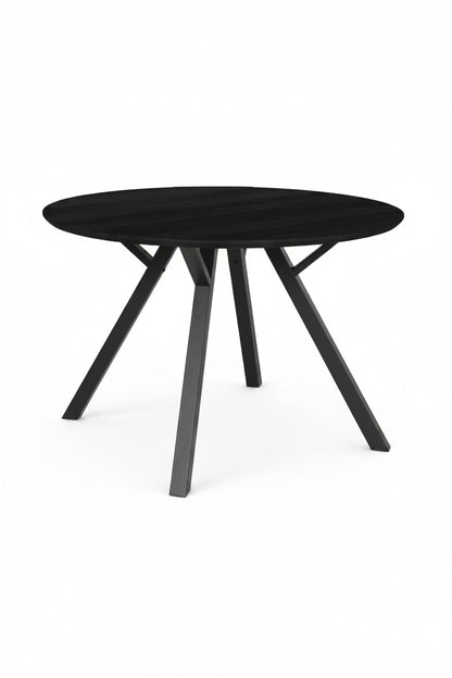 Matbord Ø120cm - Huntington - Svart