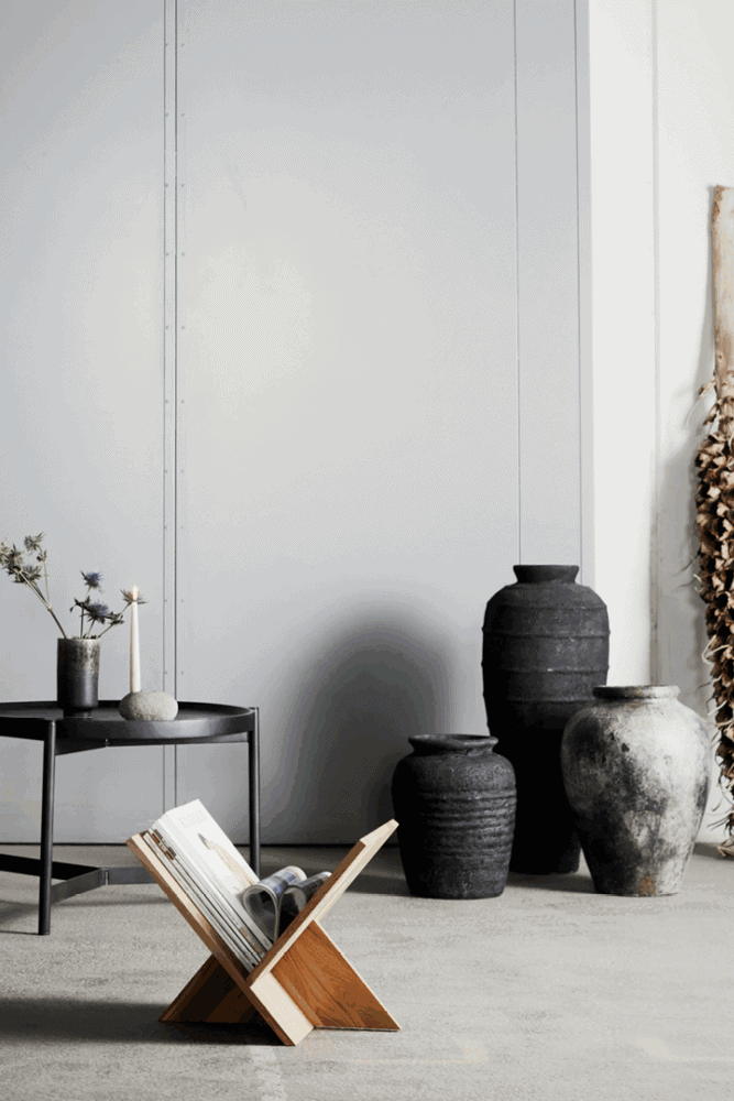 Urna 30x40cm - Melancholia - Svart Metallic