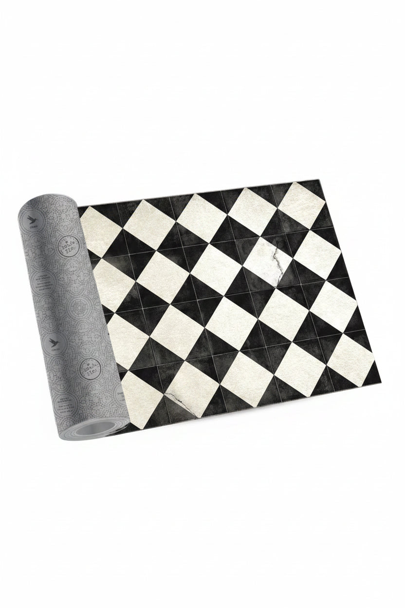 Gångmatta 80x200cm - Vinyl - Chess Antique Modu