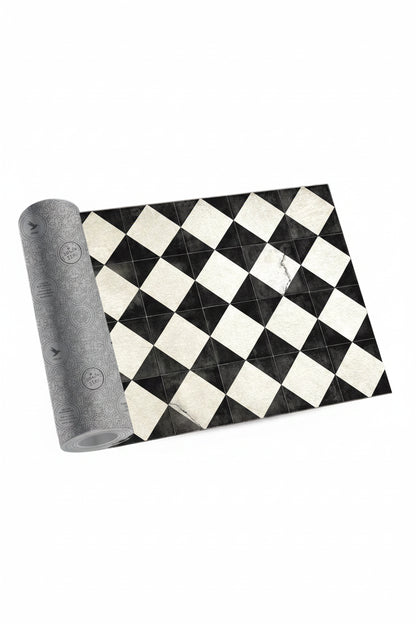 Gångmatta 80x300cm - Vinyl - Chess Antique Modu