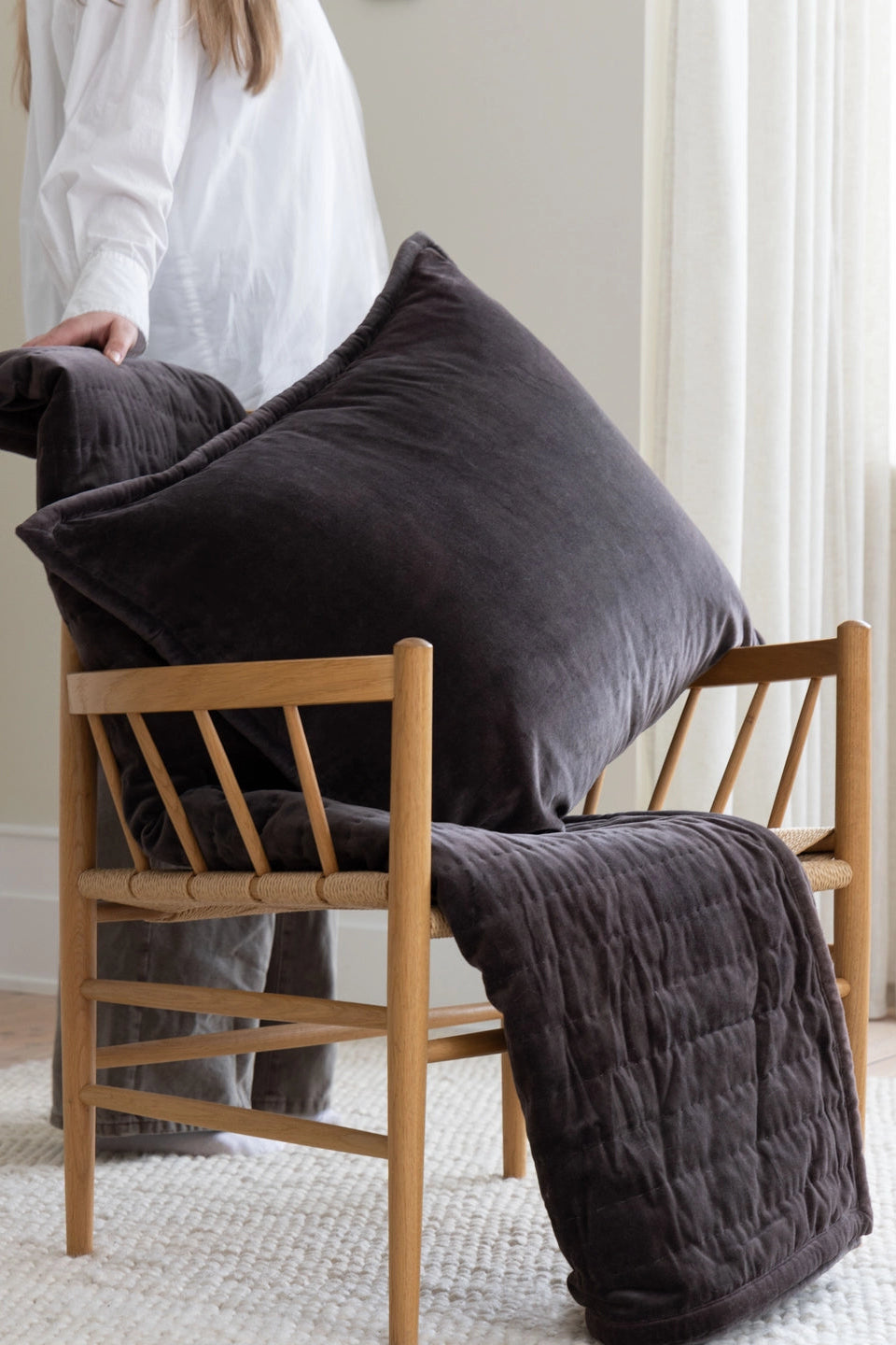 Kuddfodral 60x80cm - Noor - Brun