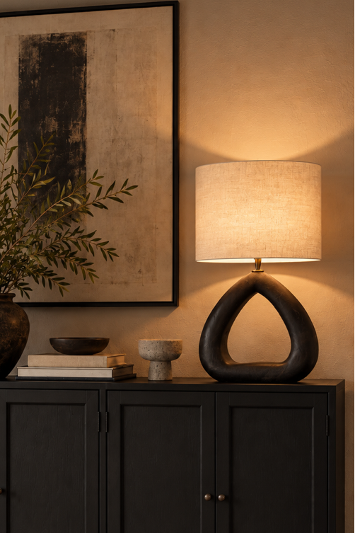Lampfot 45cm - 407 - Svart