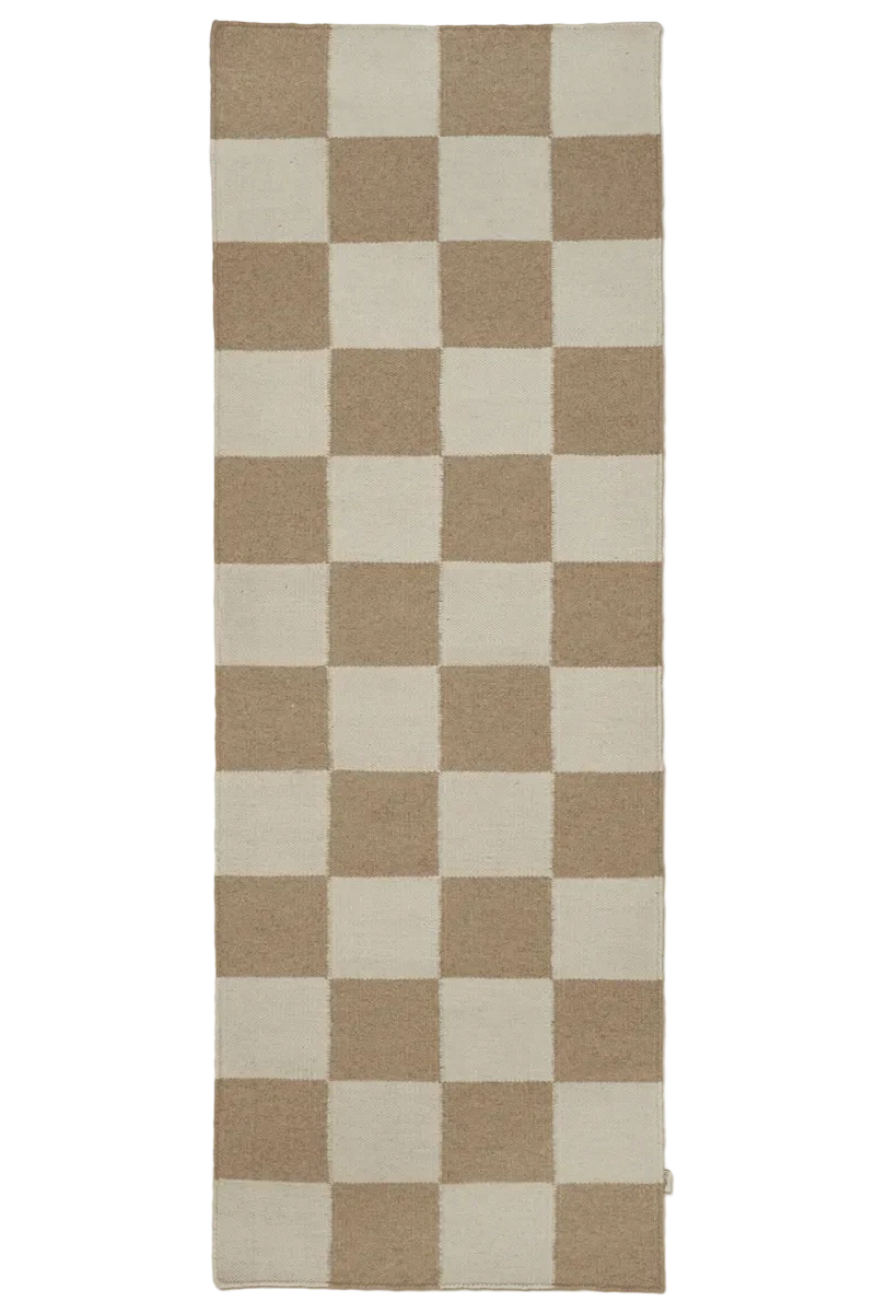 Gångmatta 80x240cm - Vit/Natur