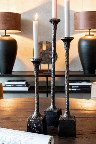 Ljusstakar 3-set - Candela - Antique Bronze