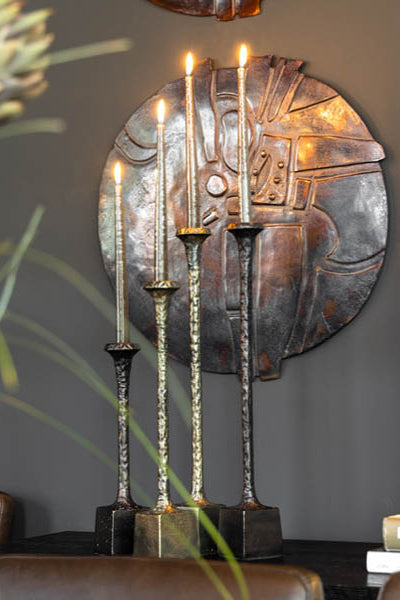Ljusstake 45cm - Candela - Antique Brass