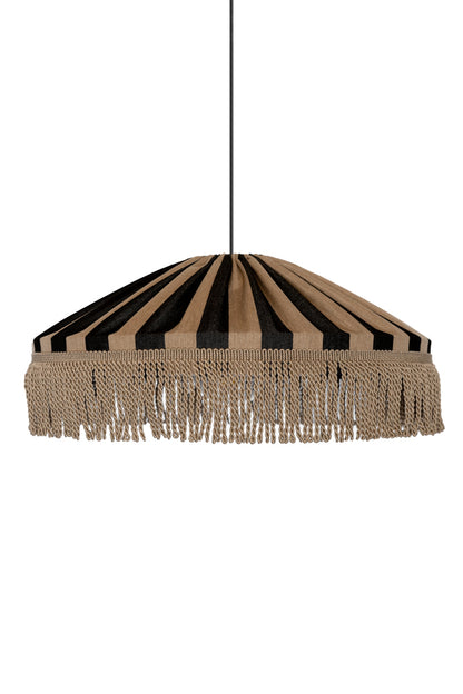 Taklampa - Capri - Frans - Taupe/Svart
