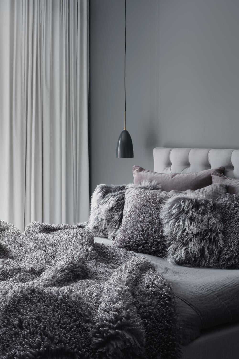 Kudde 45x45cm - Wooly - Grey